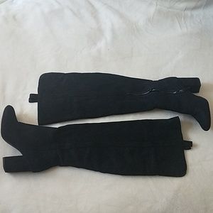 Black over the knee boots